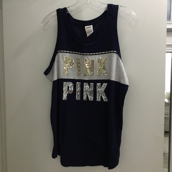 PINK Victoria's Secret Tops - Pink Victoria Secret sequin tank